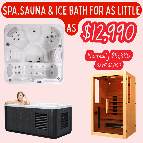 IOS860, 2 Person Indoor Sauna & Ice Bath COMBO Deal
