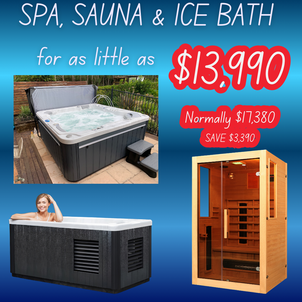 IOS790, 2 Person Indoor Sauna & Ice Bath COMBO Deal