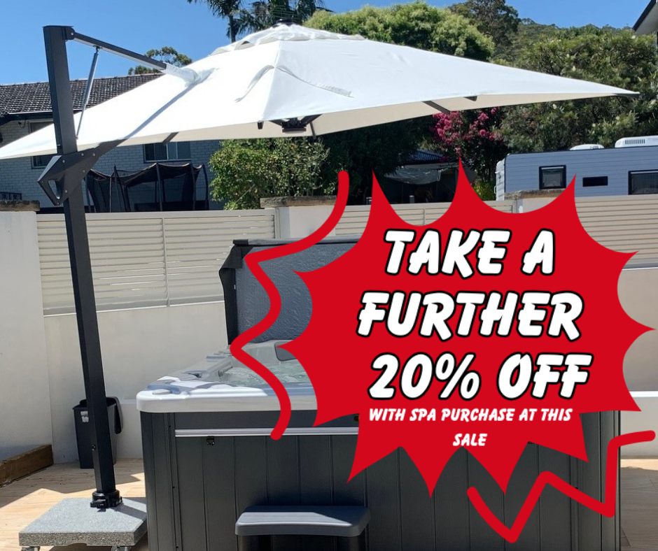 3m x 3m Luxury Hydraulic Cantilever Umbrella
