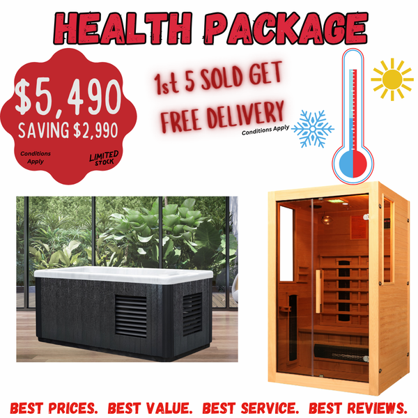2 Person Indoor Sauna & Icebath